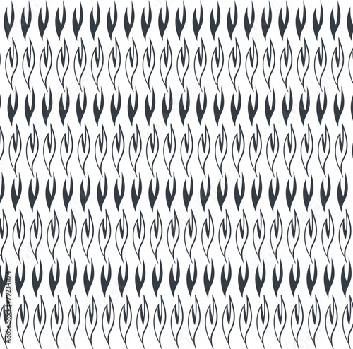 Sharp claws or leaves in monochrome form texture.