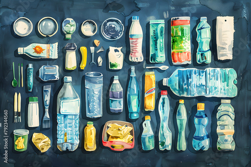 Analyze how illustrators portray creative ways to reuse items in everyday life through their artwork