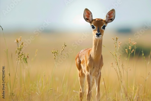 Baby Deer on A Wild photo