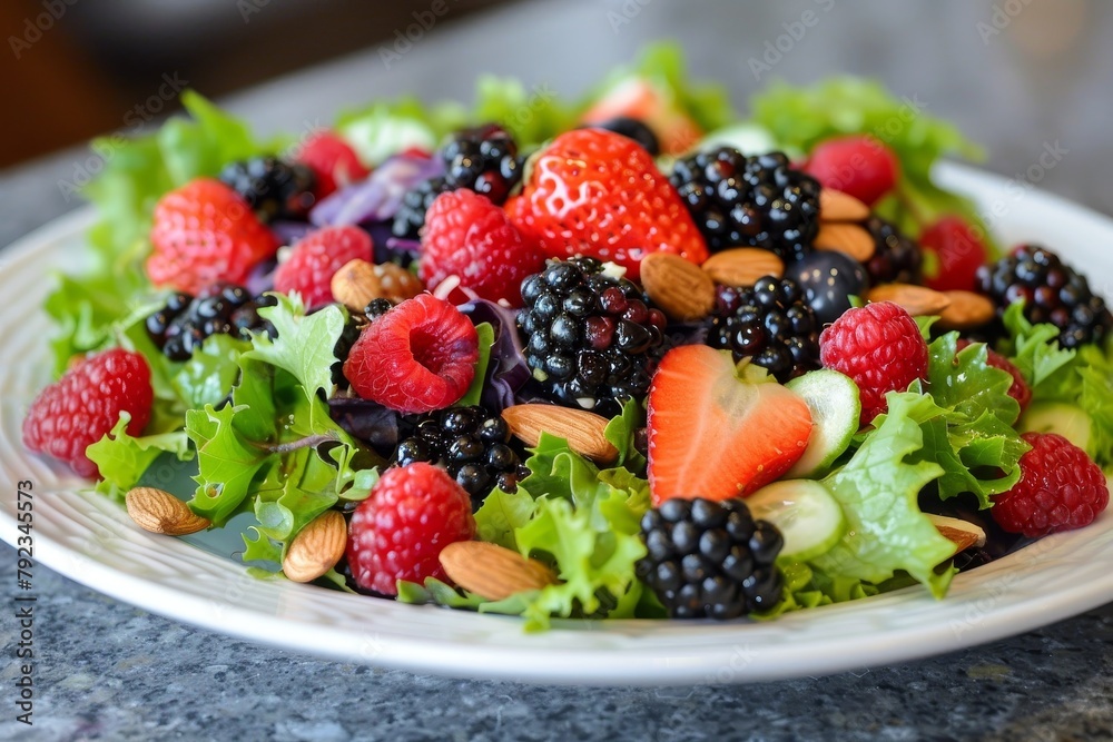 Salad with berries and nuts Salad with berries and nuts