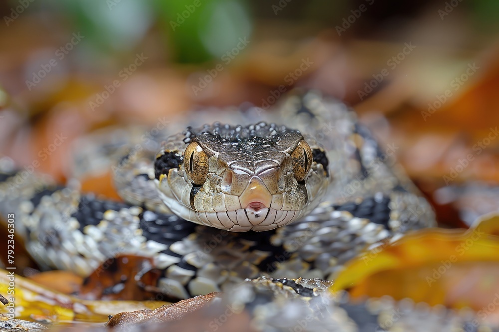 The undulating pattern of a snake moving through underbrush, a glimpse into the subtlety of natures movements The undulating pattern of a snake moving through underbrush, a glimpse into the subtlety of natures movements