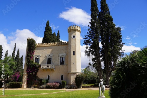 Queen Amalia’s Tower, an old, 19th century, monument of Athens, Greece photo