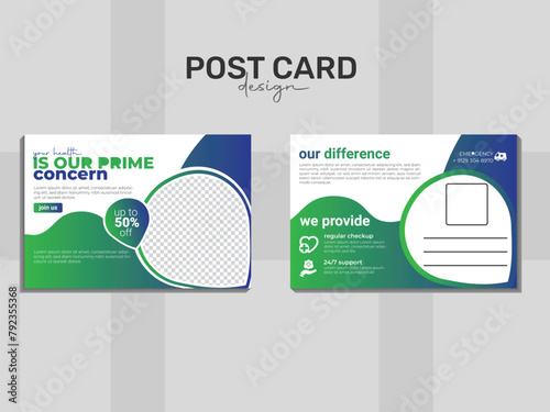 modern postcard design. 