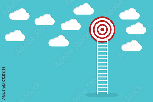 Ladder leading to the aim, success. The concept of achieving the goal.	