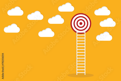 Ladder leading to the aim, success. The concept of achieving the goal.	
