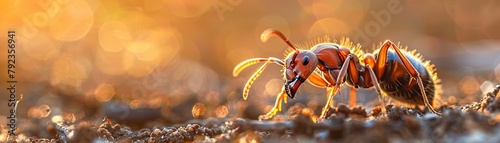 Ant macro shot intricate detail