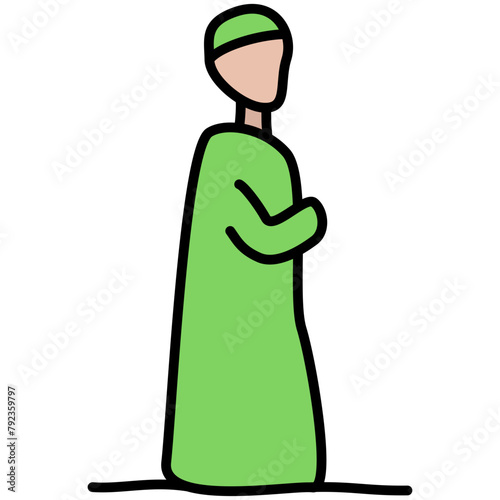 Muslim Praying Icon