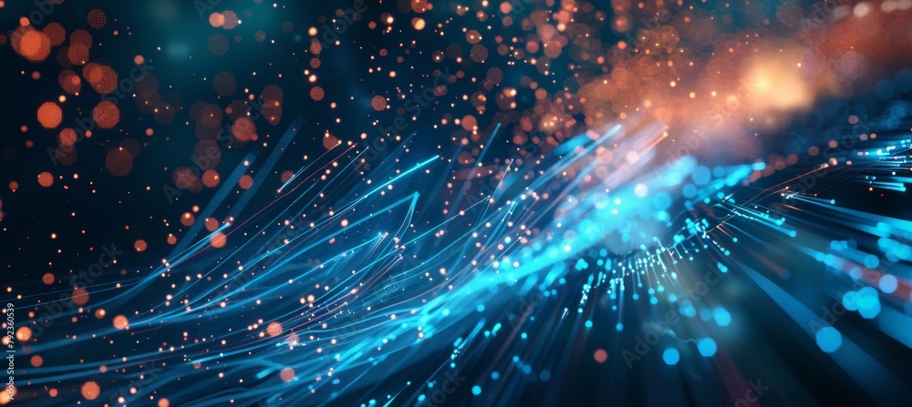 Naklejka premium Digital background for tech, AI, data