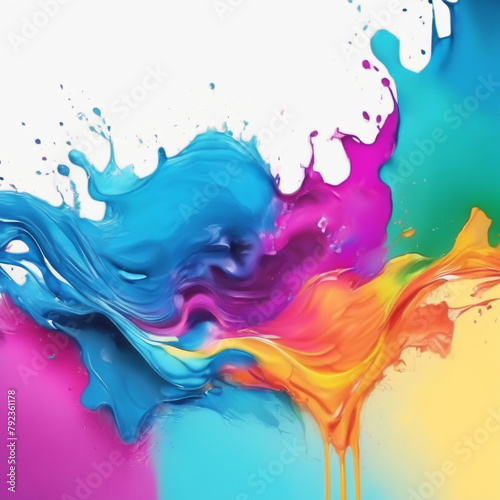 Vibrant full-color watercolor background with a blend of vivid hues and soft texture