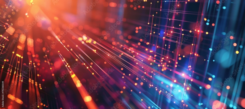 Fototapeta premium Digital background for tech, AI, data