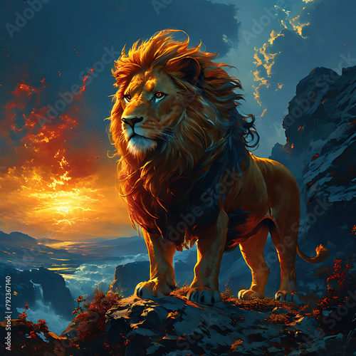 lion in the night © Muhammad Haseeb 