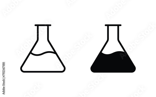 Test tube icon set vector illustration for web, ui, and mobile apps
