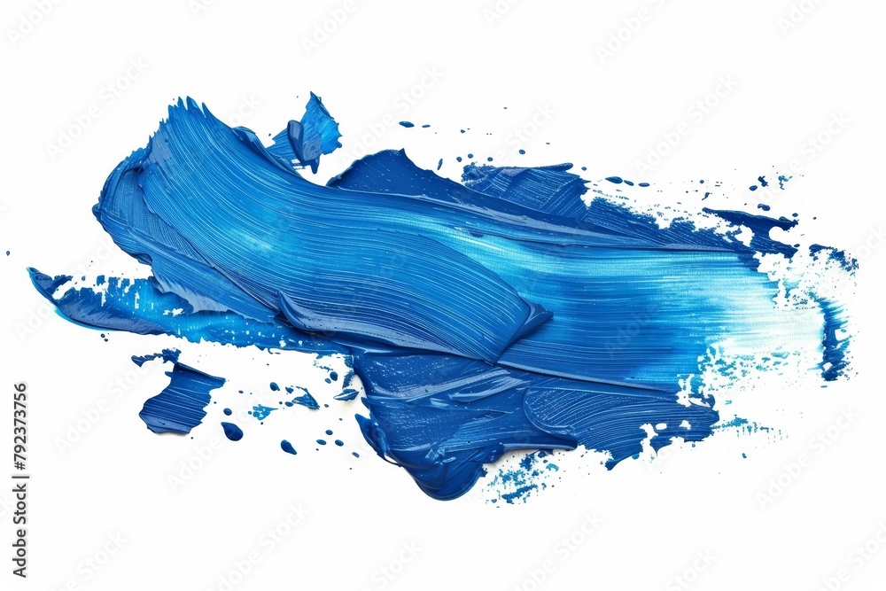 isolated blue oil paint spot on white background isolated blue oil paint spot on white background