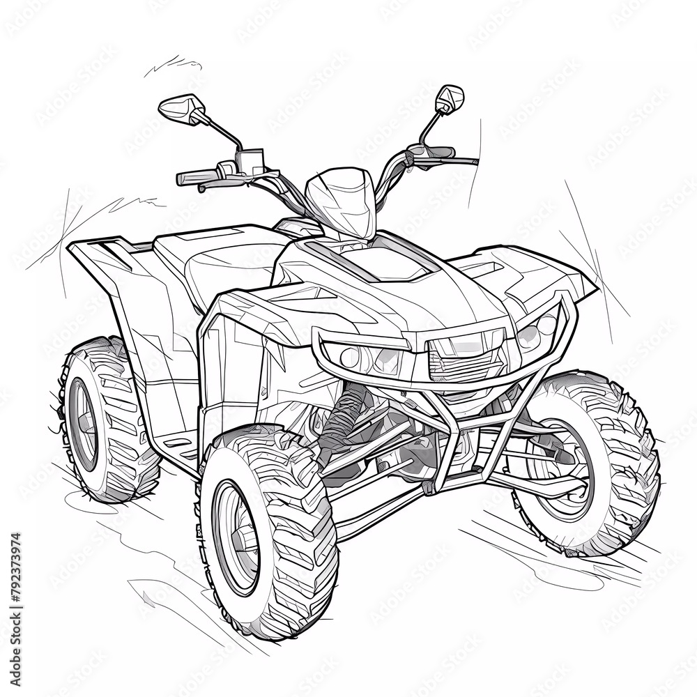 motor sport, scooter, offroad,  touring picture vector illustration
