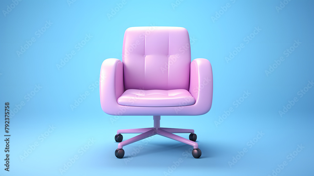 Obraz premium Chair office icon 3d