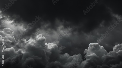 black heavy clouds may be used as background