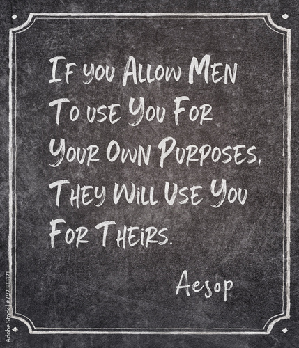 own purposes Aesop