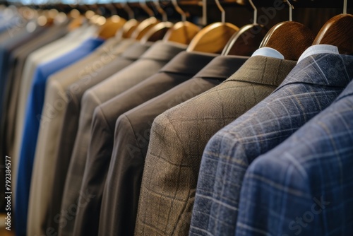 Men s suit coat lineup © LimeSky
