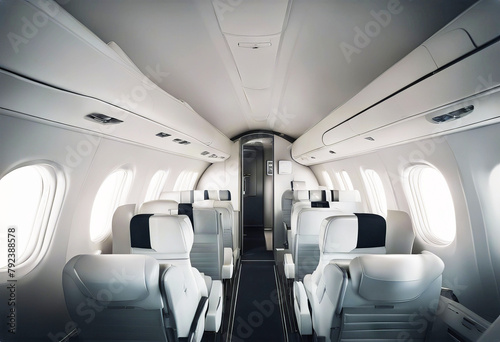 'white blank mockup view airplane front clear stand 3d isolated rendering mokcup cockpit clean nose airliner template aerobus empty air model crew cabin airborne flight deck boing mock aeroplane' © akkash jpg