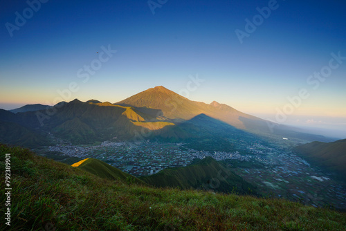 panoramic view of Mount Rinjani