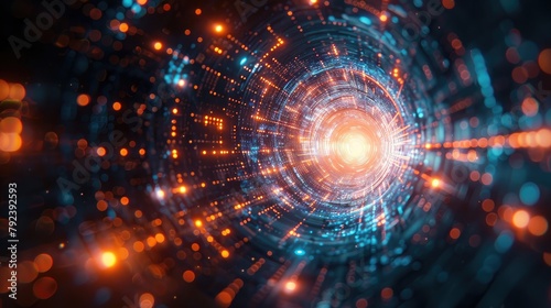 A central hub radiates energy, connecting distant regions through a web of digital pathways, symbolizing the pivotal role of technology in shaping our interconnected world. stock image