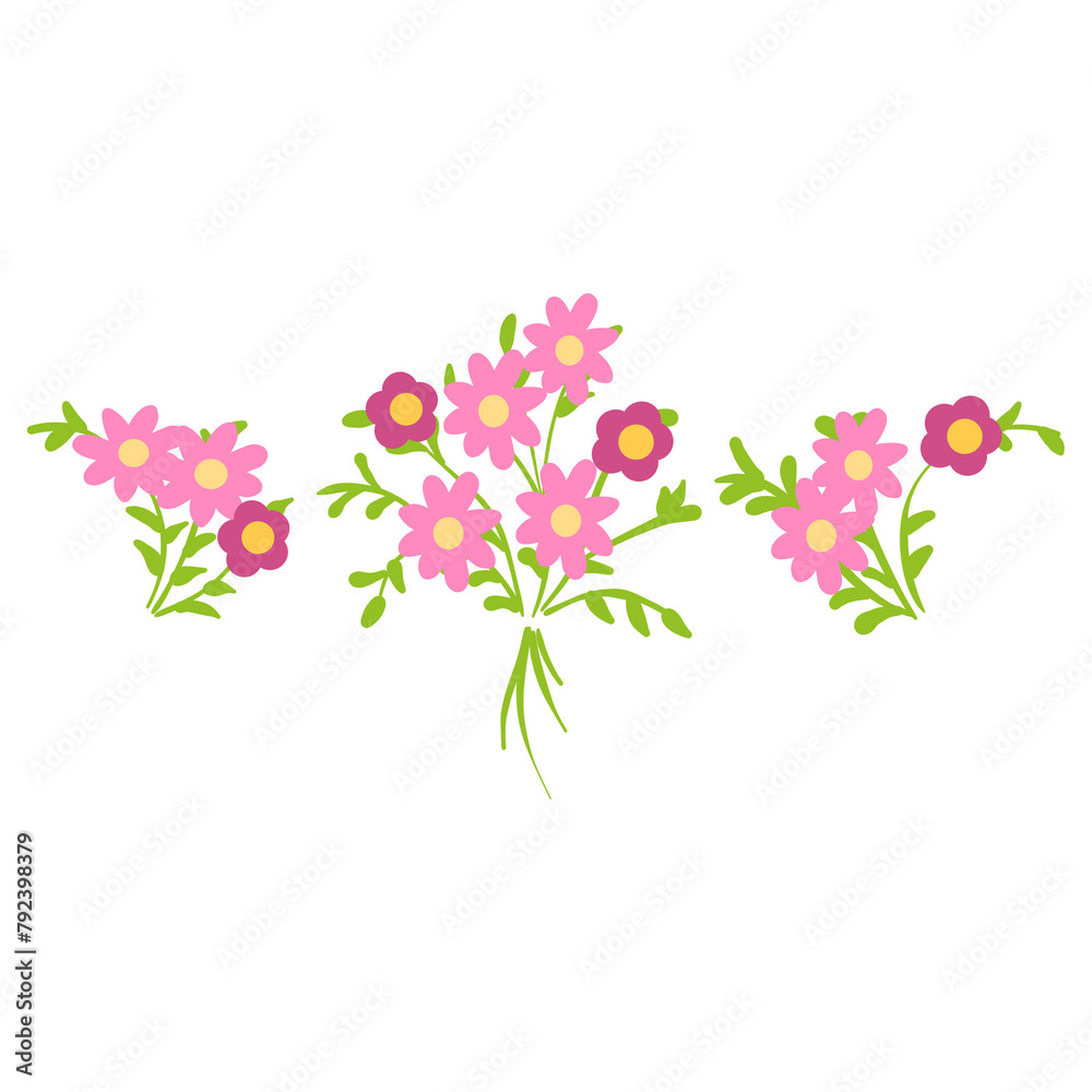 pink flowers fit for spring y2k classic coquette floral applique 