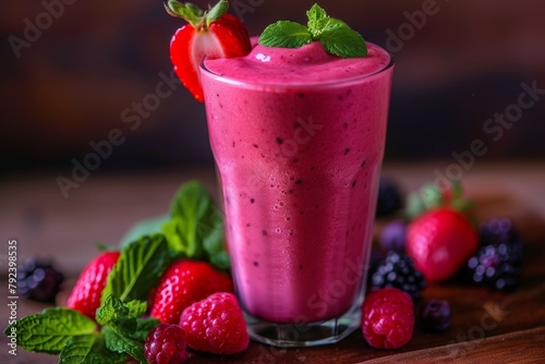 Nutritious berry smoothie