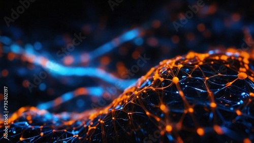 Technology background networking