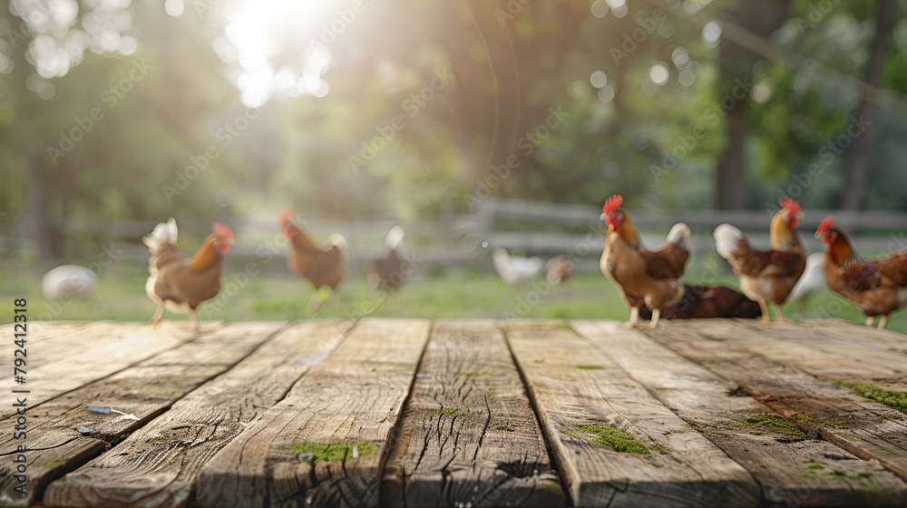 Fototapeta premium Chicken Roost,generative ai
