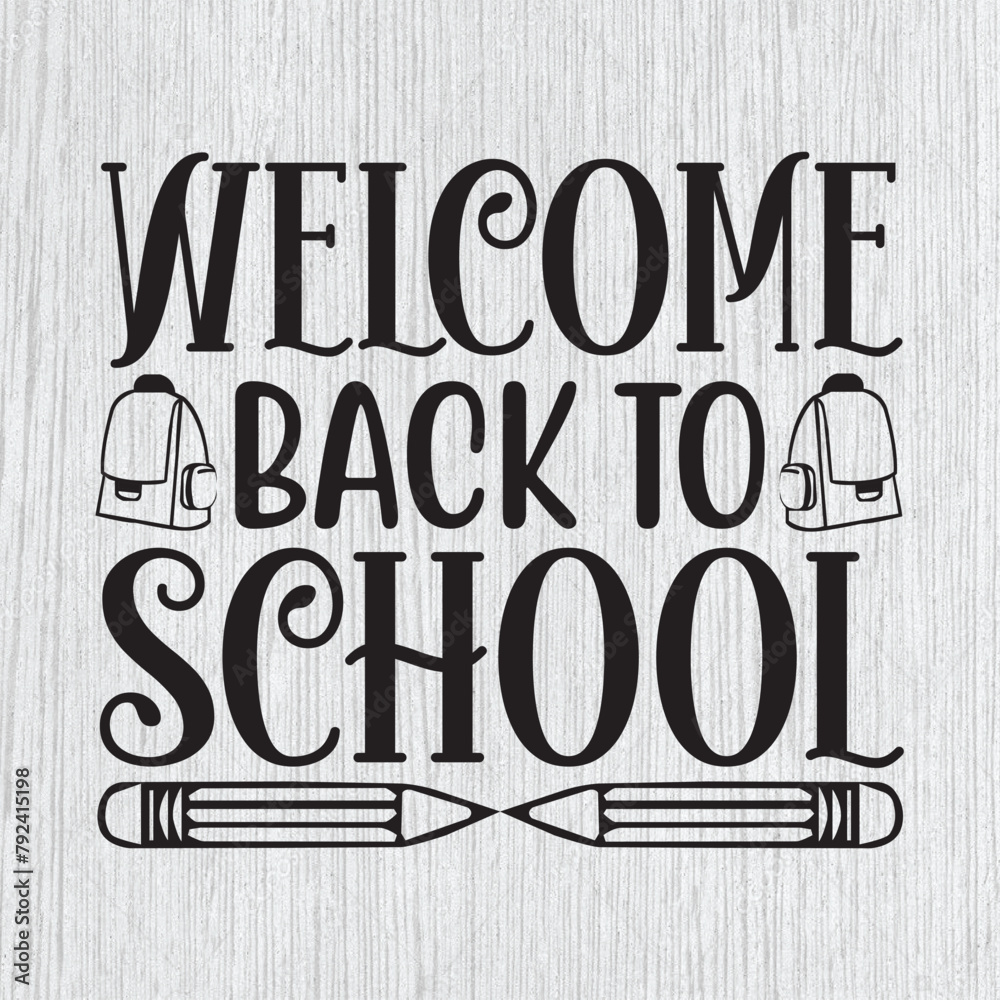 welcome back to school svg design