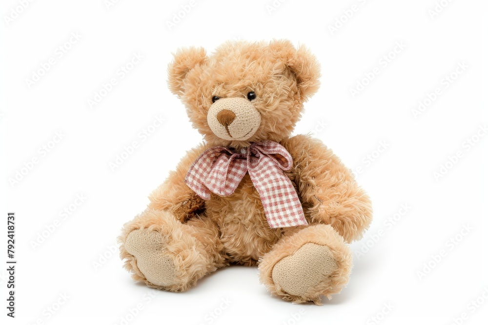 Teddy bear toy isolated on white