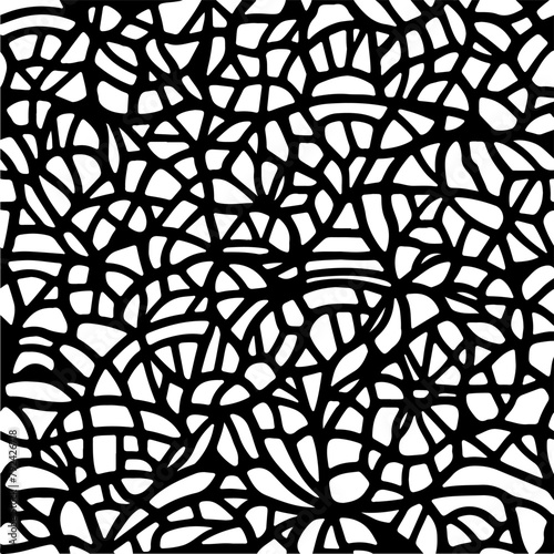 Graphics elements and leaves for coloring books Anti-stress coloring for adults. Tattoo stencil. Black and white lines. Lace pattern. Vector illustration on white background 