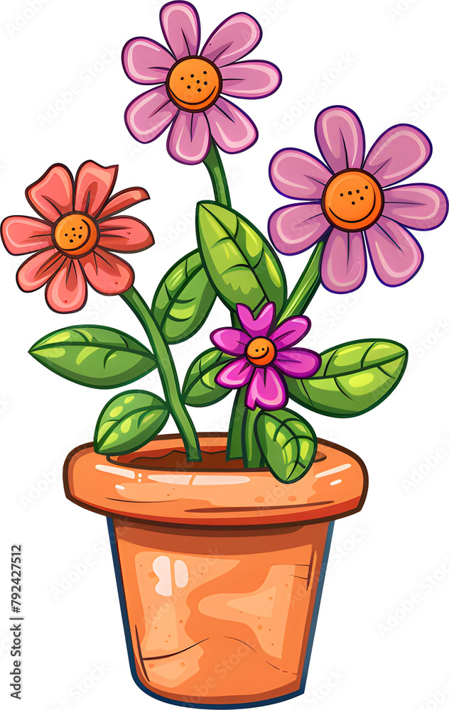flower pot, flower, flowerpot
