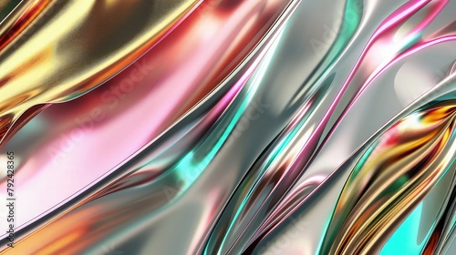 silk shinny waves abstract background 