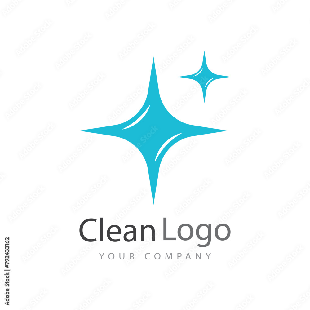 Cleaning logo vector template symbol design Cleaning logo vector template symbol design