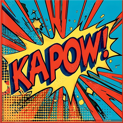 Kapow! Retro Comic Book Sound Graphic © PixelHD