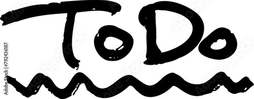 手書き文字素材。todo。