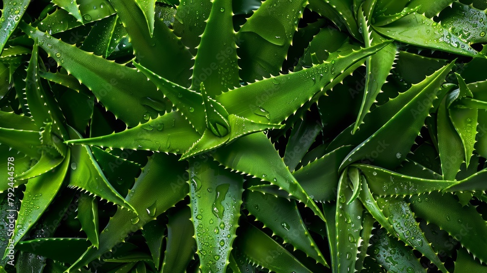 A close up of a bunch of green cactus plants A close up of a bunch of green cactus plants