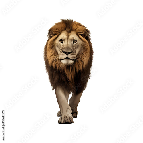 lion isolated on white   cut out 
