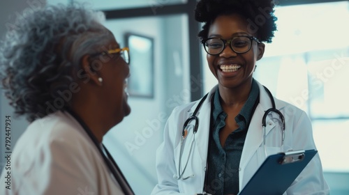 A Caring Doctor Consults Patient