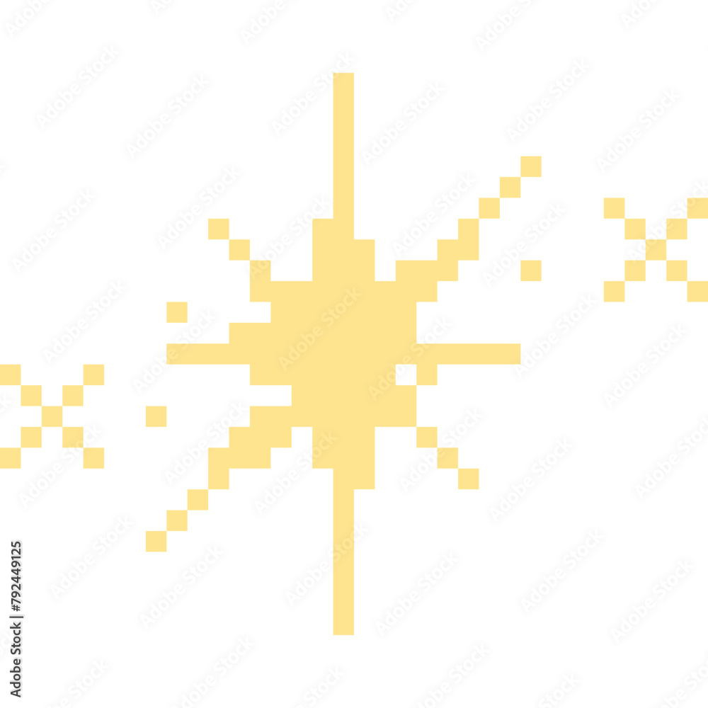 Fototapeta premium Sparkle Pixel Art