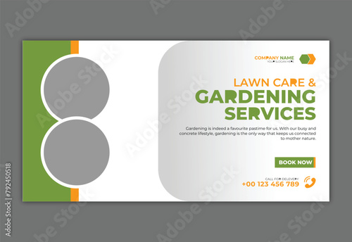 landscaping lawn care postcard, best lawn care Service postcard template, cleaning lawn mowing garden and landscaping mow grass cutting postcard or eddm, every door direct mail design template