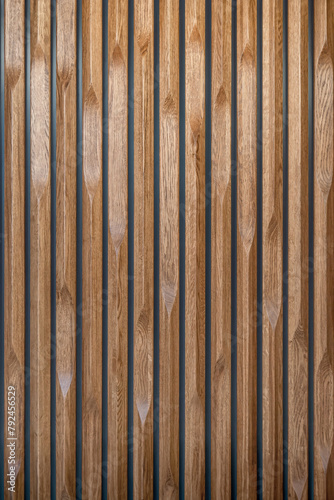 Decorative wooden panel made from solid oak
