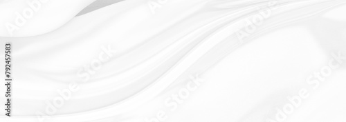 Wallpaper Mural White gray satin texture that is white silver fabric silk panorama background with beautiful soft blur pattern natural. Torontodigital.ca