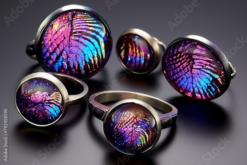 Chameleon Color Shift Effects: Dichroic Glass Jewelry Catalogue Exclusives photo