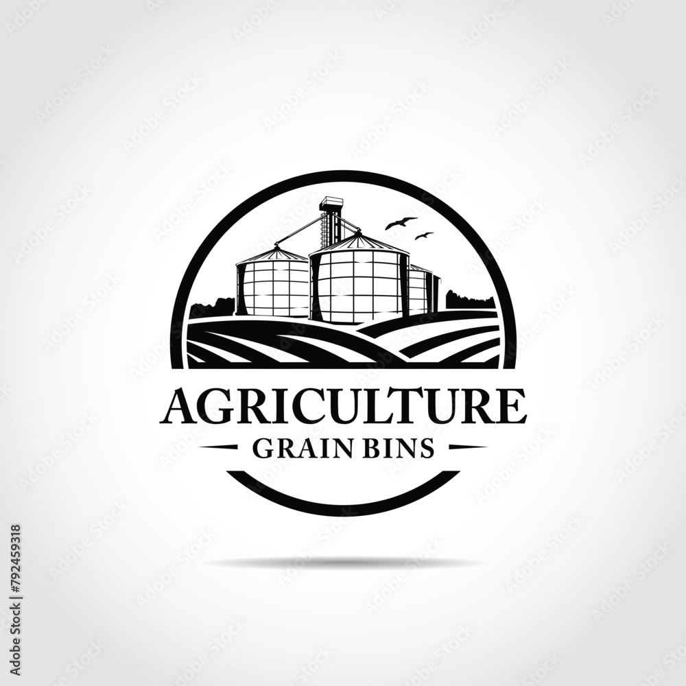 Agriculture corn field Logo Template. Vector Illustration Agriculture corn field Logo Template. Vector Illustration