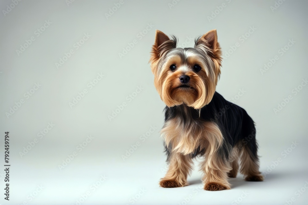 'yorkshire background isolated terrier white yorkshirepuppydogdoggyisolatedpuppyterrier puppy dog'