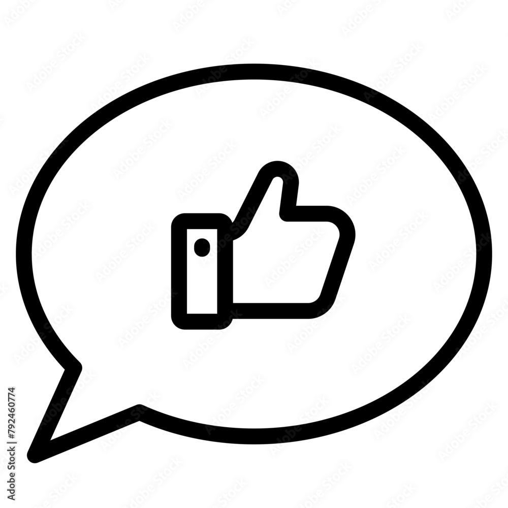 Likes with comment icon. Bubble speech talk with thumb up icon. Testimonials and customer relationship management concept. Likes with comment icon. Bubble speech talk with thumb up icon. Testimonials and customer relationship management concept.