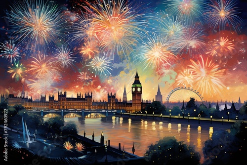 Firework Sparkle Event Posters and Bonfire Night Commemorative Prints Collection