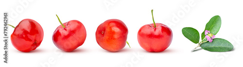 Acerola cherry on white